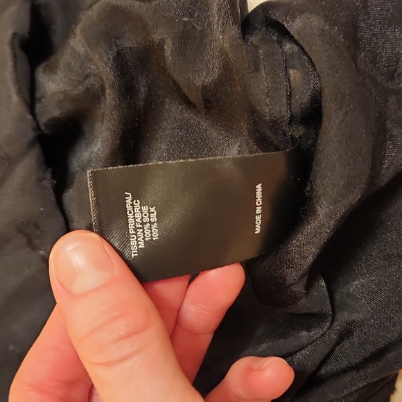 Black silk blouse Nue 1904 Paris size 34 xsmall - Picture 4 of 5